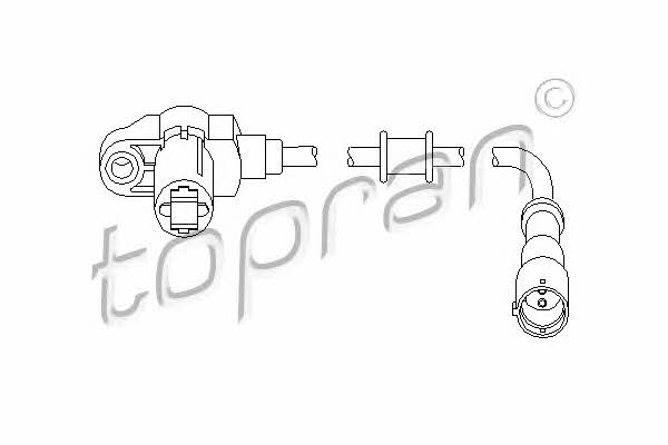 Topran 207 449 Sensor, wheel speed 207449: Buy near me in Poland at 2407.PL - Good price!
