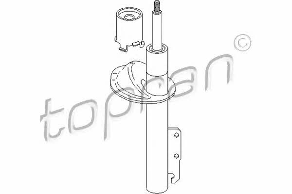 Topran 301 044 Front oil and gas suspension shock absorber 301044: Buy near me in Poland at 2407.PL - Good price!