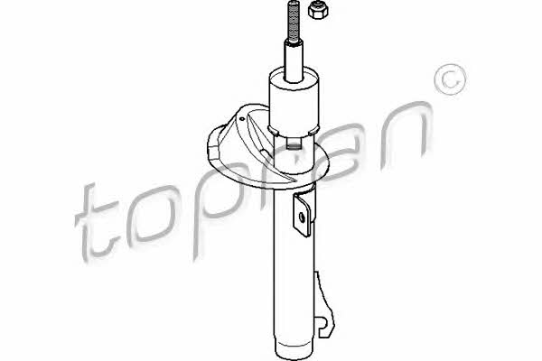 Topran 301 048 Front oil and gas suspension shock absorber 301048: Buy near me in Poland at 2407.PL - Good price!