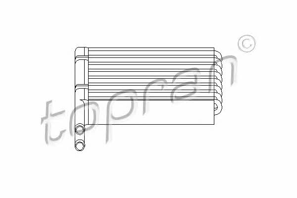 Topran 302 111 Heat Exchanger, interior heating 302111: Buy near me in Poland at 2407.PL - Good price!