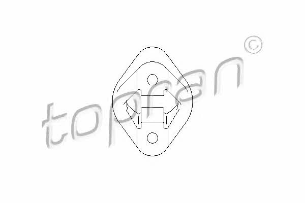 Topran 500 180 Exhaust mounting bracket 500180: Buy near me in Poland at 2407.PL - Good price!