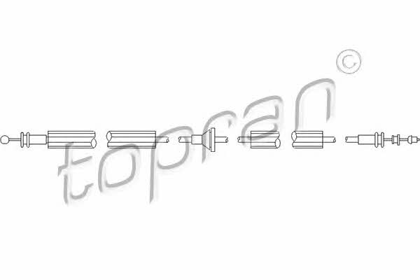 Topran 302 780 Hood lock cable 302780: Buy near me in Poland at 2407.PL - Good price!