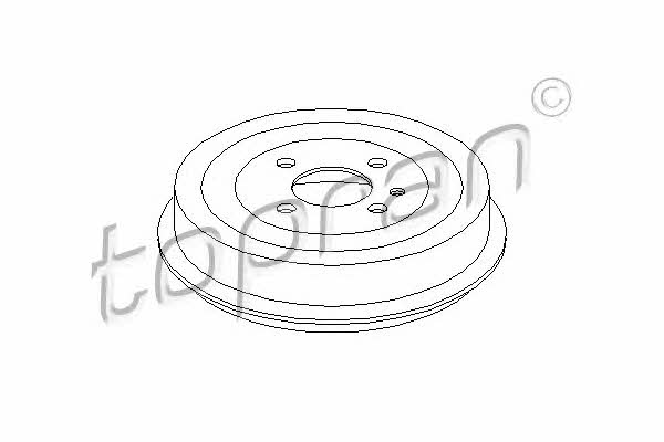 Topran 500 977 Rear brake drum 500977: Buy near me in Poland at 2407.PL - Good price!