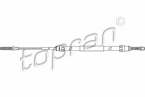 Topran 501 100 Cable Pull, parking brake 501100: Buy near me in Poland at 2407.PL - Good price!