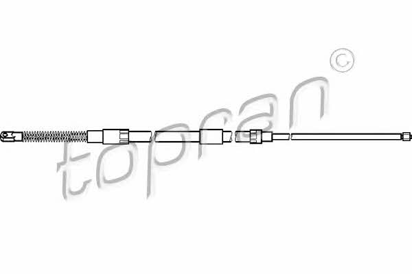 Topran 501 104 Трос стояночного тормоза, правый 501104: Отличная цена - Купить в Польше на 2407.PL!