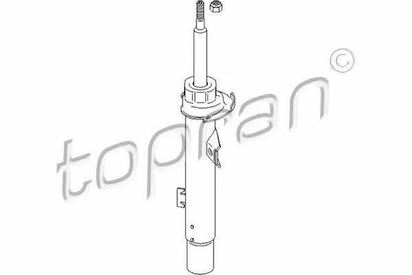 Topran 501 629 Front right gas oil shock absorber 501629: Buy near me in Poland at 2407.PL - Good price!