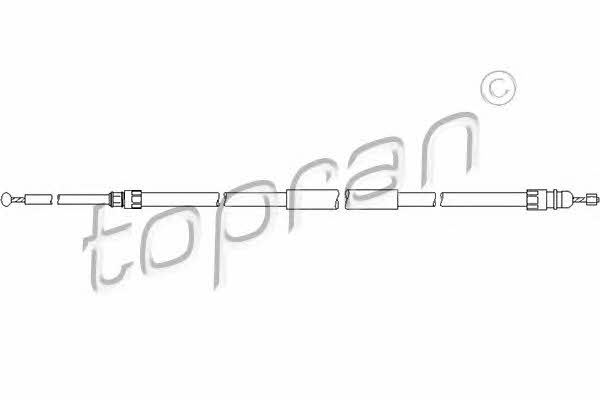 Topran 501 720 Трос стояночного тормоза, правый 501720: Отличная цена - Купить в Польше на 2407.PL!
