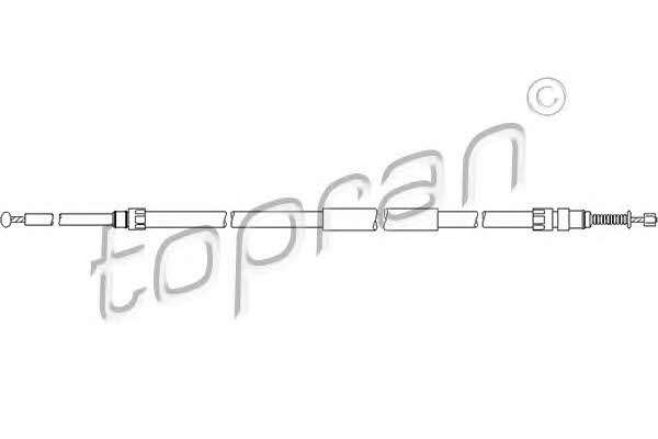 Topran 501 725 Трос стояночного тормоза, правый 501725: Отличная цена - Купить в Польше на 2407.PL!