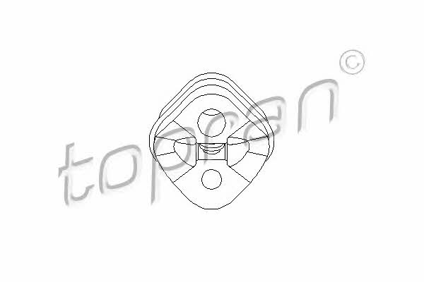 Topran 400 233 Кронштейн крепления выхлопной системы 400233: Отличная цена - Купить в Польше на 2407.PL!