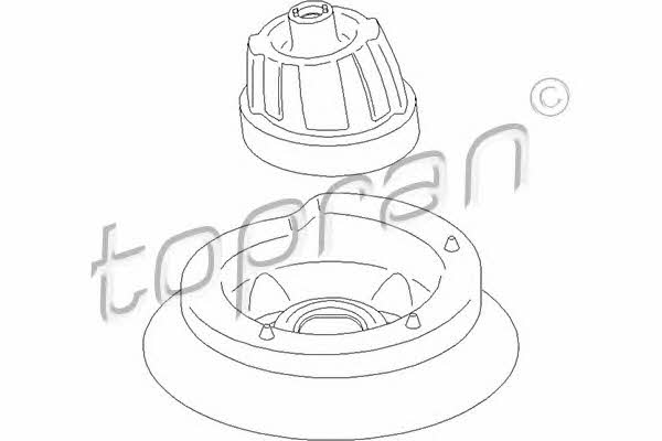 Topran 401 619 Strut bearing with bearing kit 401619: Buy near me in Poland at 2407.PL - Good price!