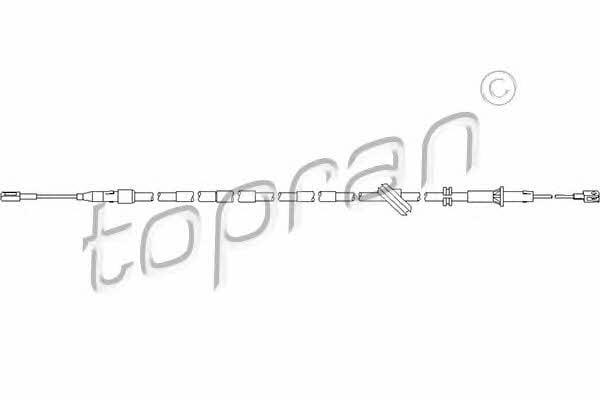 Topran 401 655 Трос стояночного тормоза, правый 401655: Отличная цена - Купить в Польше на 2407.PL!