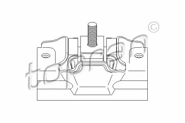 Topran 720 355 Подушка двигателя левая 720355: Отличная цена - Купить в Польше на 2407.PL!