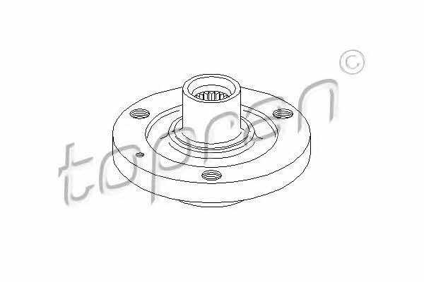 Topran 720 384 Wheel hub front 720384: Buy near me at 2407.PL in Poland at an Affordable price!