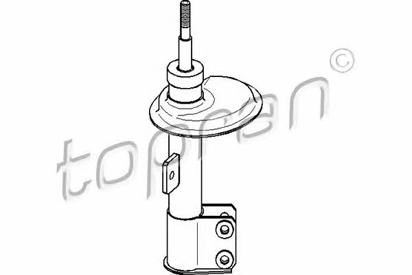 Topran 720 825 Front right gas oil shock absorber 720825: Buy near me in Poland at 2407.PL - Good price!