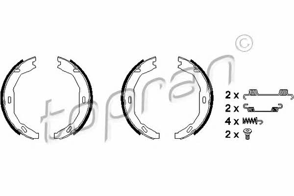 Topran 401 906 Parking brake shoes 401906: Buy near me at 2407.PL in Poland at an Affordable price!