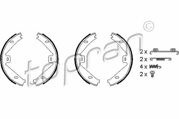 Topran 407 762 Parking brake shoes 407762: Buy near me at 2407.PL in Poland at an Affordable price!