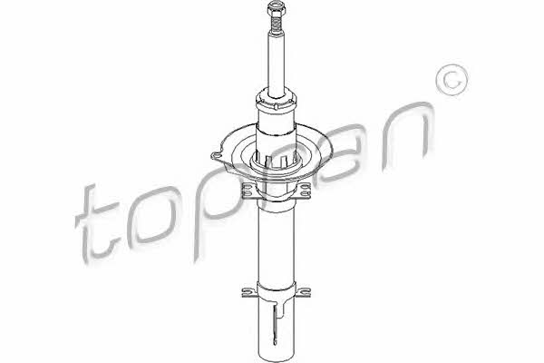 Topran 108 273 Front oil and gas suspension shock absorber 108273: Buy near me in Poland at 2407.PL - Good price!