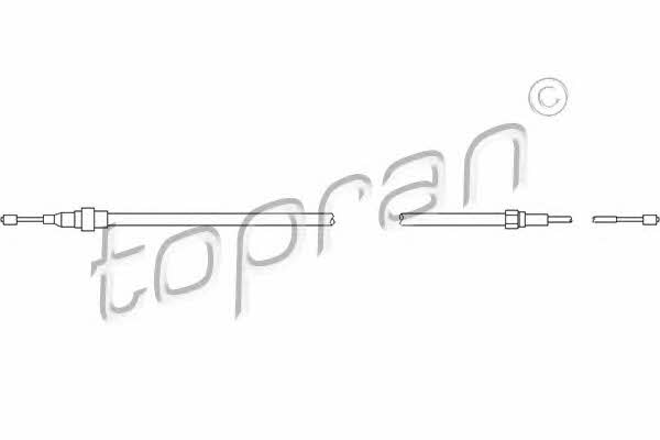 Topran 108 333 Трос стояночного тормоза 108333: Отличная цена - Купить в Польше на 2407.PL!