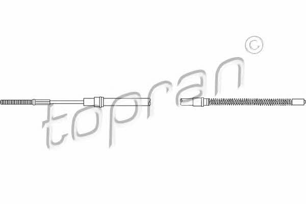 Topran 103 062 Cable Pull, parking brake 103062: Buy near me at 2407.PL in Poland at an Affordable price!