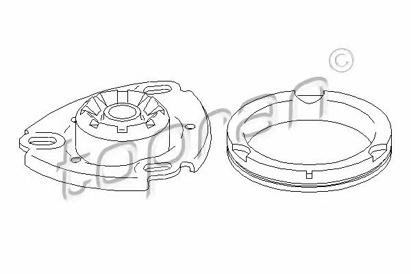 Topran 108 560 Strut bearing with bearing kit 108560: Buy near me in Poland at 2407.PL - Good price!