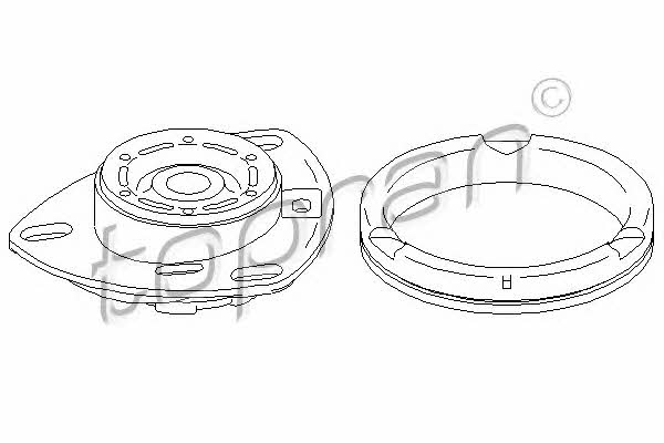 Topran 108 564 Strut bearing with bearing kit 108564: Buy near me in Poland at 2407.PL - Good price!