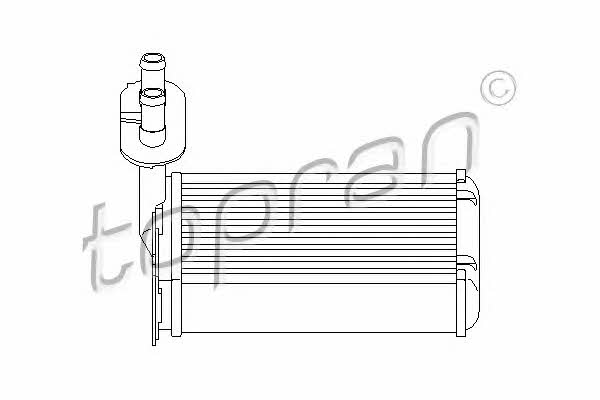 Topran 108 613 Heat exchanger, interior heating 108613: Buy near me at 2407.PL in Poland at an Affordable price!