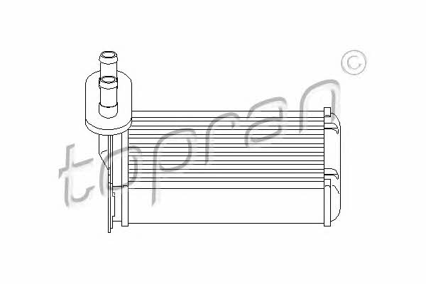 Topran 103 147 Heat exchanger, interior heating 103147: Buy near me in Poland at 2407.PL - Good price!