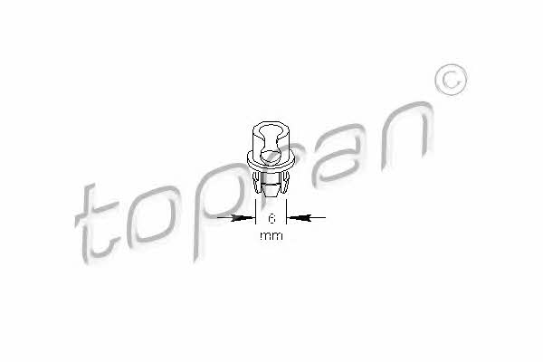 Topran 109 034 Retaining Clip, boot / cargo area panelling 109034: Buy near me in Poland at 2407.PL - Good price!