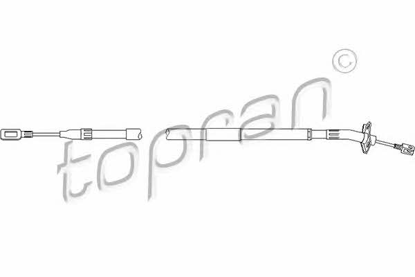 Topran 109 811 Parking brake cable, right 109811: Buy near me in Poland at 2407.PL - Good price!