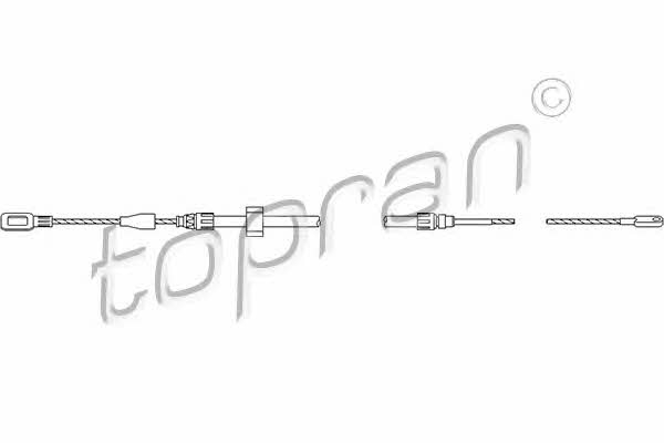 Topran 109 812 Cable Pull, parking brake 109812: Buy near me at 2407.PL in Poland at an Affordable price!