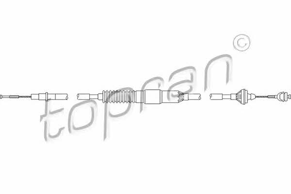Topran 104 093 Clutch cable 104093: Buy near me in Poland at 2407.PL - Good price!