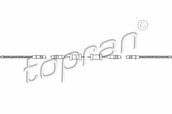 Topran 104 161 Cable Pull, parking brake 104161: Buy near me in Poland at 2407.PL - Good price!