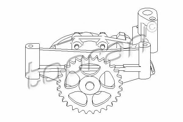 Topran 721 207 OIL PUMP 721207: Buy near me in Poland at 2407.PL - Good price!