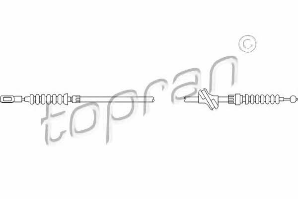 Topran 104 347 Parking brake cable, right 104347: Buy near me in Poland at 2407.PL - Good price!