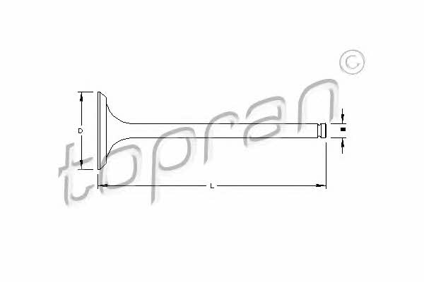 Topran 721 563 Клапан выпускной 721563: Купить в Польше - Отличная цена на 2407.PL!