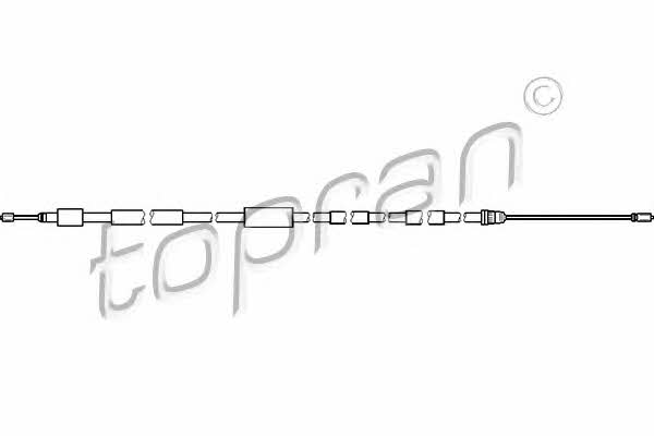 Topran 721 634 Parking brake cable left 721634: Buy near me in Poland at 2407.PL - Good price!