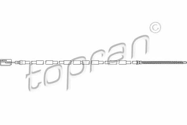 Topran 721 640 Parking brake cable, right 721640: Buy near me in Poland at 2407.PL - Good price!