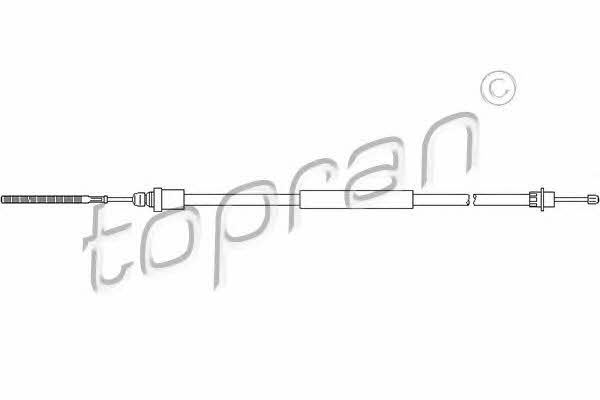 Topran 721 646 Parking brake cable left 721646: Buy near me in Poland at 2407.PL - Good price!