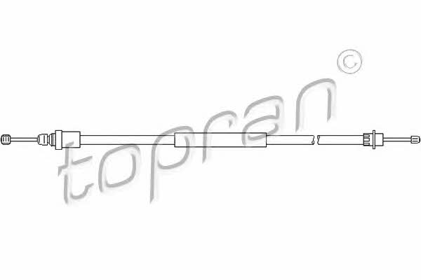 Topran 721 656 Parking brake cable, right 721656: Buy near me in Poland at 2407.PL - Good price!