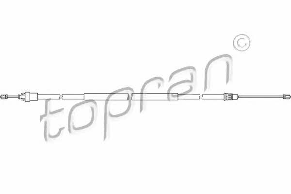 Topran 721 658 Cable Pull, parking brake 721658: Buy near me in Poland at 2407.PL - Good price!