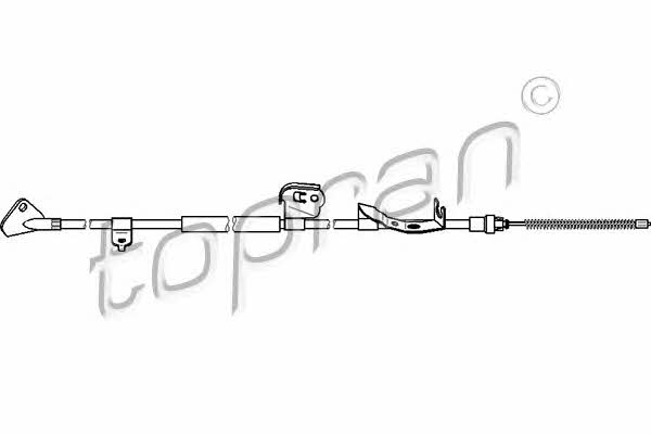 Topran 721 668 Parking brake cable, right 721668: Buy near me at 2407.PL in Poland at an Affordable price!