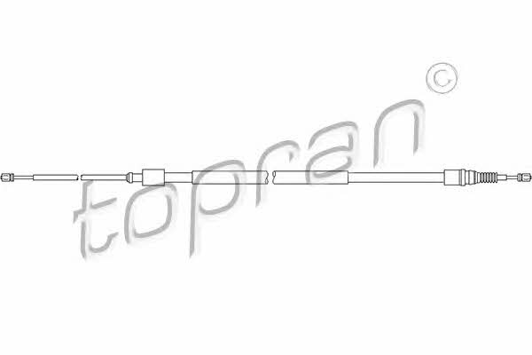 Topran 721 672 Cable Pull, parking brake 721672: Buy near me in Poland at 2407.PL - Good price!