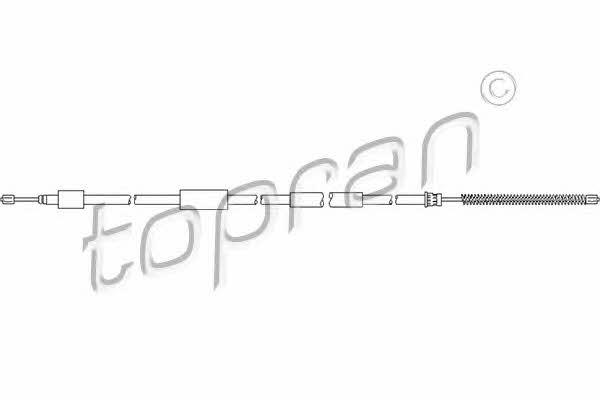 Topran 722 067 Cable Pull, parking brake 722067: Buy near me at 2407.PL in Poland at an Affordable price!