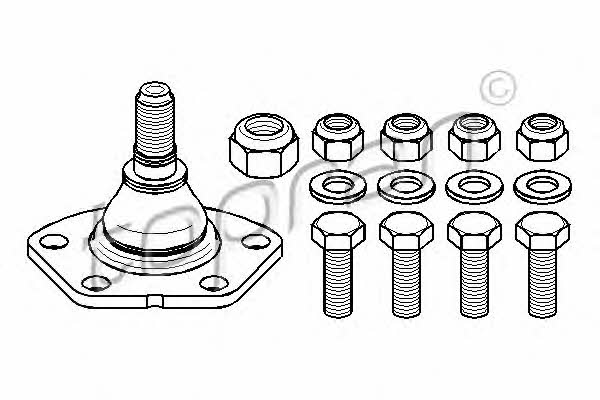 Topran 722 220 Ball joint 722220: Buy near me at 2407.PL in Poland at an Affordable price!