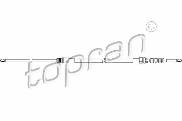 Topran 722 798 Cable Pull, parking brake 722798: Buy near me in Poland at 2407.PL - Good price!