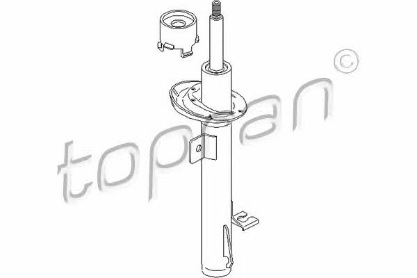 Topran 302 465 Front Left Gas Oil Suspension Shock Absorber 302465: Buy near me in Poland at 2407.PL - Good price!