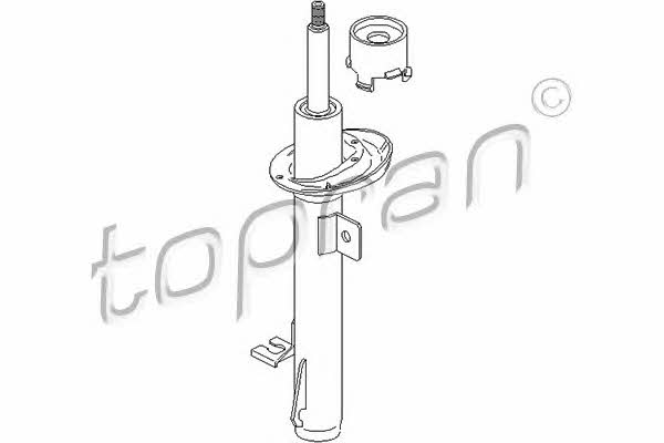 Topran 302 462 Front right gas oil shock absorber 302462: Buy near me in Poland at 2407.PL - Good price!