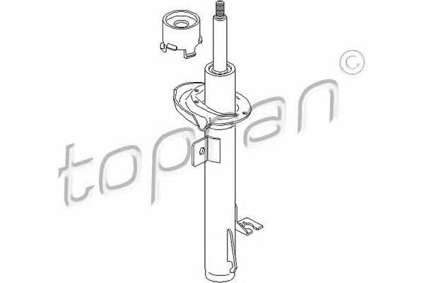 Topran 302 461 Front Left Gas Oil Suspension Shock Absorber 302461: Buy near me in Poland at 2407.PL - Good price!