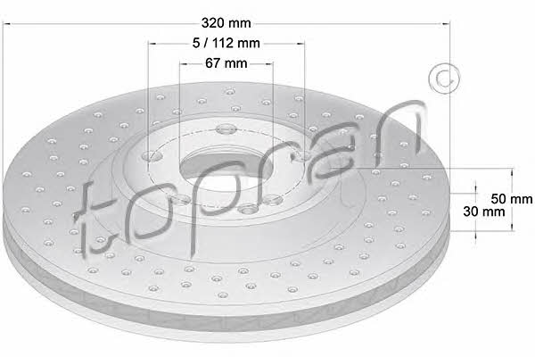 Topran 408 931 Тормозной диск передний вентилируемый 408931: Отличная цена - Купить в Польше на 2407.PL!
