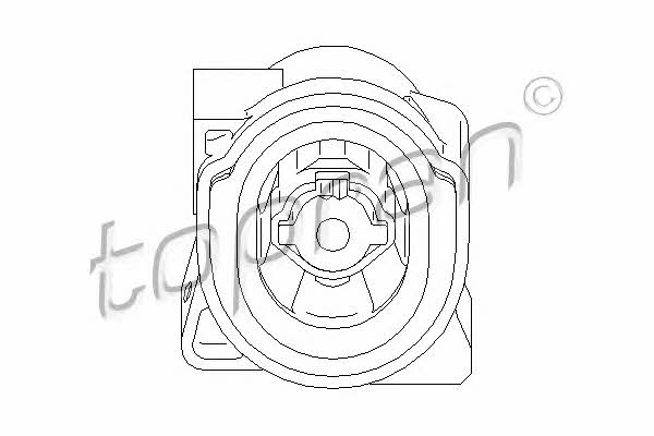 Topran 407 832 Engine mount, rear right 407832: Buy near me in Poland at 2407.PL - Good price!